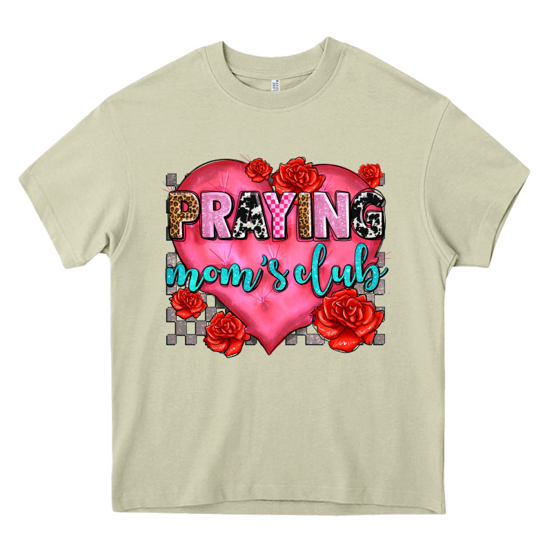 Praying Moms Club Olivia Heavy Core Tee by OliviaCreatesArt | Teevron