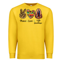 Lemon Peace Love Lady Of Guadalupe Premium Sweatshirt - RanaPortraitStore
