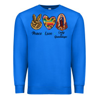 True Royal Peace Love Lady Of Guadalupe Premium Sweatshirt - RanaPortraitStore