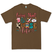 Cacao Livin' That Nurse Life Premium Tee - FaDigitalArtStudio
