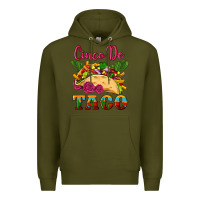 Army Green cinco de taco Premium Hoodie - Artiststas