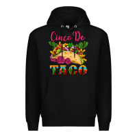 Black cinco de taco Premium Hoodie - Artiststas