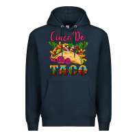Navy cinco de taco Premium Hoodie - Artiststas