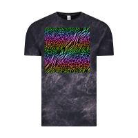 Cloud Black neon glitter safari seamless pattern Vintage Tee - BundleAndBundleShop