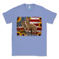 Colony Blue american th of july wolves Classic Tee - Jasminsmagicworld