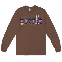 Chestnut Happy Easter Y'all Long Sleeve Tee - CowhideDigitalArt