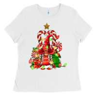 White christmas  gnomes Ladies Tee - FaDigitalArtStudio