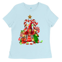 Baby Blue christmas  gnomes Ladies Tee - FaDigitalArtStudio