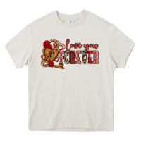Cream love you forever olivia Heavy Core Tee - OliviaCreatesArt