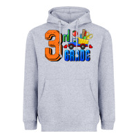 Heather Grey Third Grade Heavyweight Hoodie - RanaPortraitStore