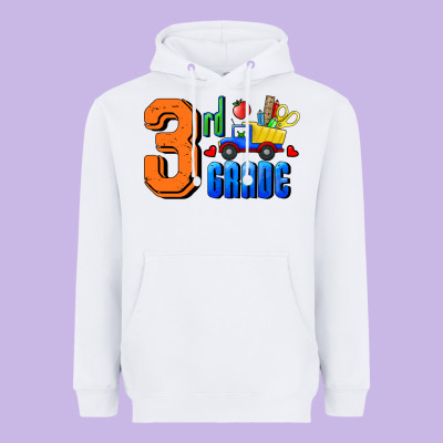 Third Grade Heavyweight Hoodie Designed By Ranaportraitstore