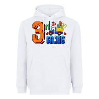 White Third Grade Heavyweight Hoodie - RanaPortraitStore