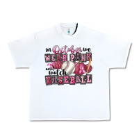 White in october we wear pink and watch  baseball Urban Heavy Tee - FaDigitalArtStudio