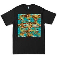 Black western aztec leopard glitter seamless pattern Premium Tee - FaDigitalArtStudio