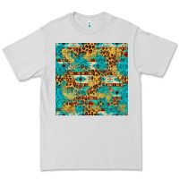 Dove Grey western aztec leopard glitter seamless pattern Premium Tee - FaDigitalArtStudio