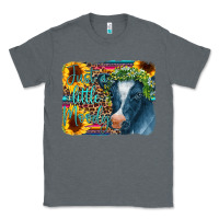Charcoal Heather Cow Serape Just a Little Moody Classic Tee - CowCowDesign