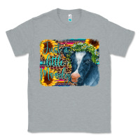 Heather Grey Cow Serape Just a Little Moody Classic Tee - CowCowDesign