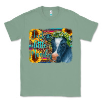 Sage Cow Serape Just a Little Moody Classic Tee - CowCowDesign