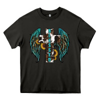 Asphalt western wings cross blessed Heavy Core Tee - RanaPortraitStore