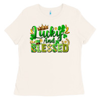 Bone lucky and blessed Ladies Tee - FaDigitalArtStudio
