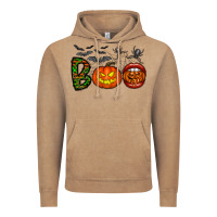 Vintage Coffee boo halloween Vintage Hoodie - CowhideDigitalArt
