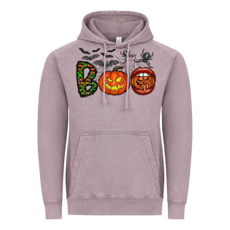Boo Halloween Vintage Hoodie by CowhideDigitalArt | Teevron