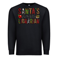 Black santa's favorite librarian Premium Sweatshirt - Jasminsmagicworld