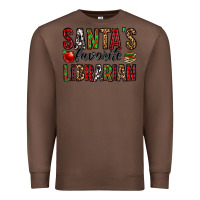 Chestnut santa's favorite librarian Premium Sweatshirt - Jasminsmagicworld