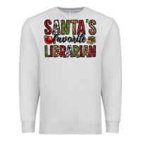 Dove Grey santa's favorite librarian Premium Sweatshirt - Jasminsmagicworld