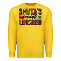 Santa's Favorite Librarian Premium Sweatshirt | Teevron
