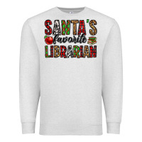 Oatmeal Heather santa's favorite librarian Premium Sweatshirt - Jasminsmagicworld