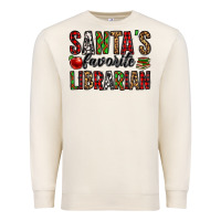 Sandshell santa's favorite librarian Premium Sweatshirt - Jasminsmagicworld