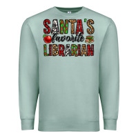Seafoam santa's favorite librarian Premium Sweatshirt - Jasminsmagicworld