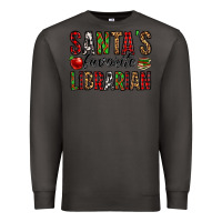 Smoke santa's favorite librarian Premium Sweatshirt - Jasminsmagicworld