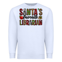 White santa's favorite librarian Premium Sweatshirt - Jasminsmagicworld