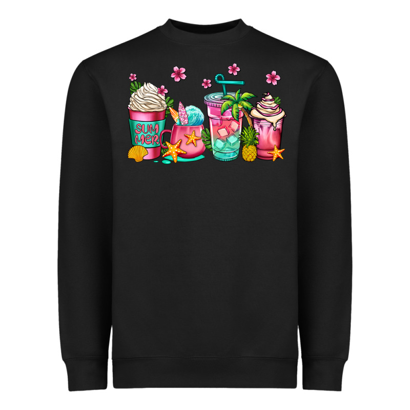 Summer Coffee Cups Heavyweight Sweatshirt by Jasminsmagicworld | Teevron
