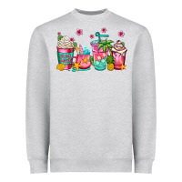 Heather Grey summer coffee cups Heavyweight Sweatshirt - Jasminsmagicworld