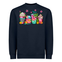 Navy summer coffee cups Heavyweight Sweatshirt - Jasminsmagicworld