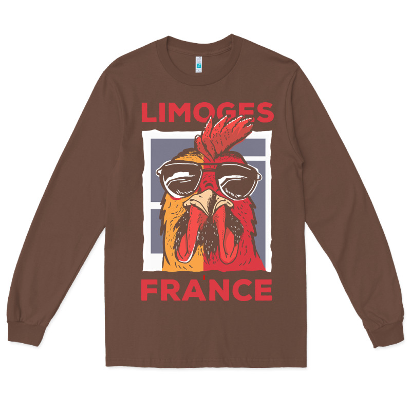 Limoges T  Shirt Limoges France Gallic Rooster T  Shirt Long Sleeve Tee by linhVisuals | Teevron