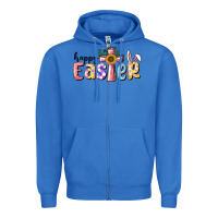 True Royal Happy Easter With Cross Zipper Hoodie - RanaPortraitStore