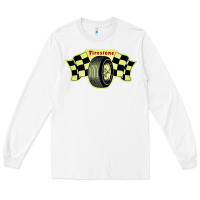 White firestone one racing Long Sleeve Tee - linhVisuals
