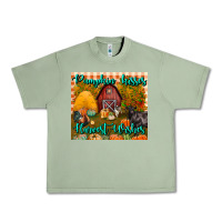 Oil Green pumpkin kisses harvest wishes tumbler Urban Heavy Tee - BundleAndBundleShop