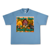 Pebble Blue pumpkin kisses harvest wishes tumbler Urban Heavy Tee - BundleAndBundleShop