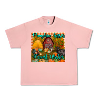 Salmon pumpkin kisses harvest wishes tumbler Urban Heavy Tee - BundleAndBundleShop
