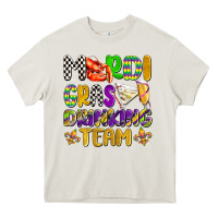 Cream mardi gras drinking team with glasses olivia Heavy Core Tee - OliviaCreatesArt