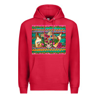 Cardinal mexican tequila skull roses cactus sombrero Premium Hoodie - Artiststas