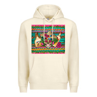 Sandshell mexican tequila skull roses cactus sombrero Premium Hoodie - Artiststas