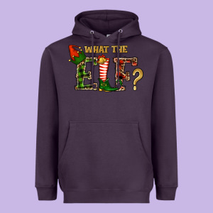 What The Elf Christmas Heavyweight Hoodie Designed By Ranaportraitstore