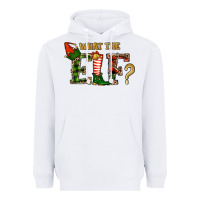 White What The Elf Christmas Heavyweight Hoodie - RanaPortraitStore