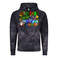 Cloud Black christmas truck Vintage Hoodie - SublimationCraftShop
